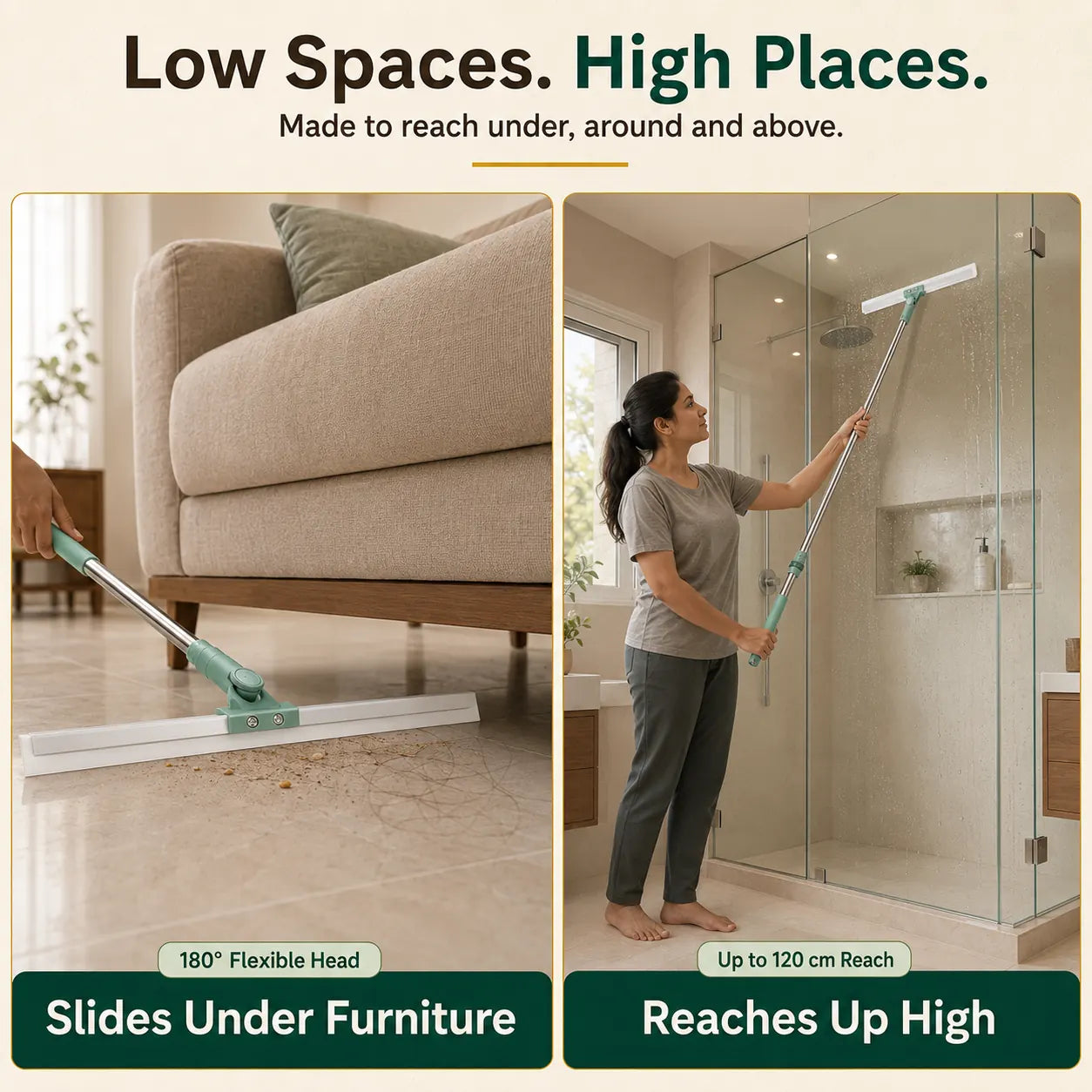 GlideWipe™ 2-in-1 Silicone Floor Wiper
