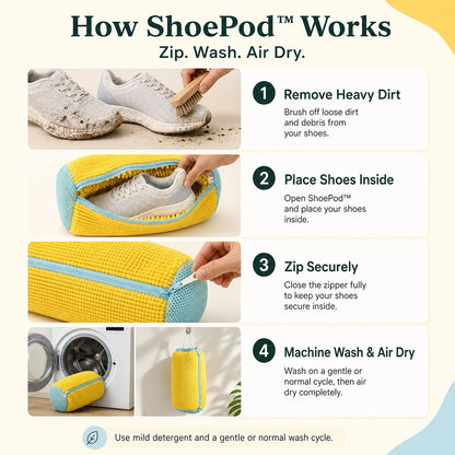 ShoePod™ Shoe Washing Bag