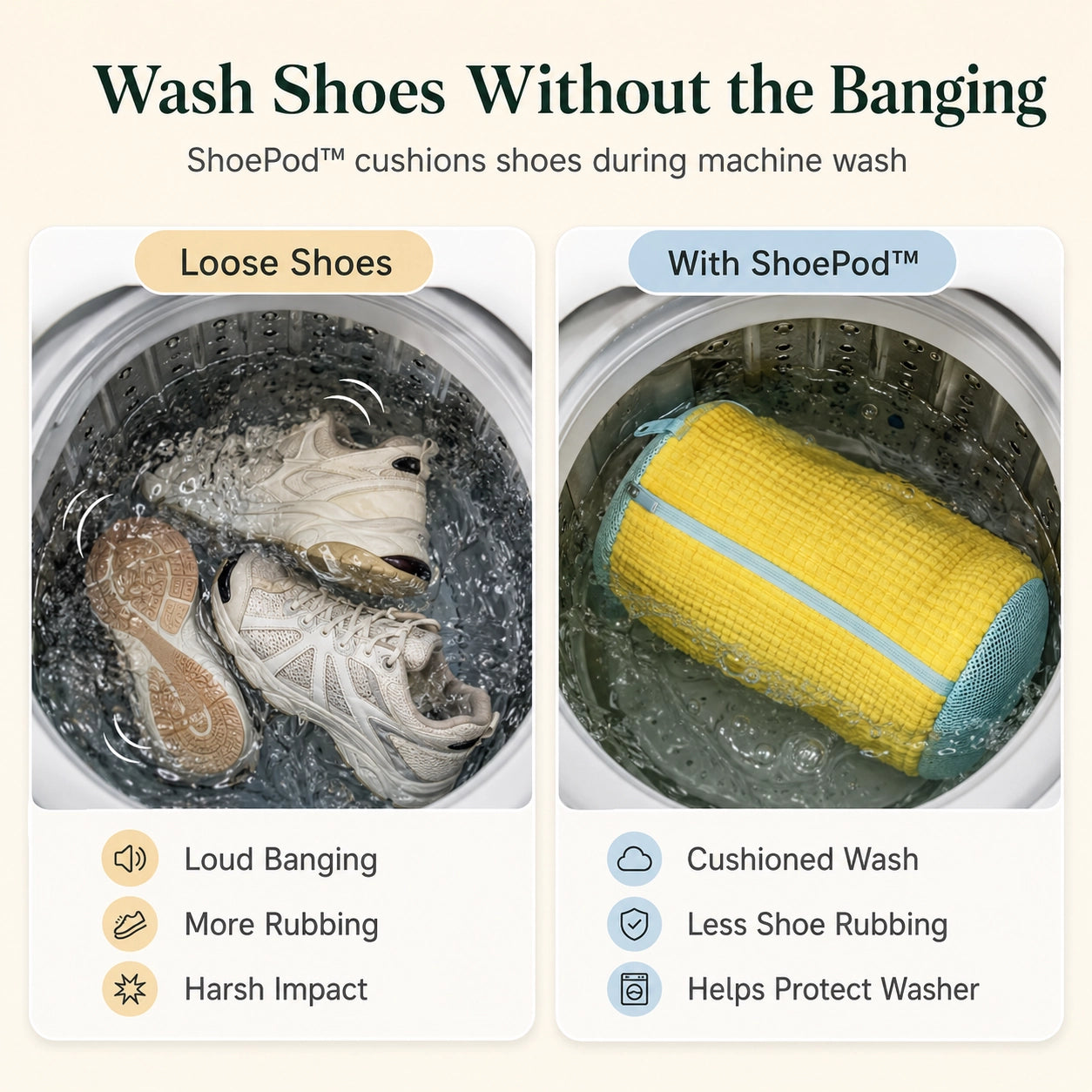 ShoePod™ Shoe Washing Bag